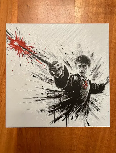 HueForge model: Harry Potter with Wand by JustBe 3D Printing
