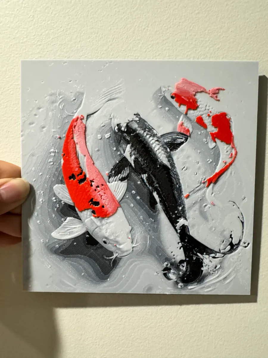 More Koi - HueForge Print by cyanidesugar HueForge model: More Koi - HueForge Print by cyanidesugar