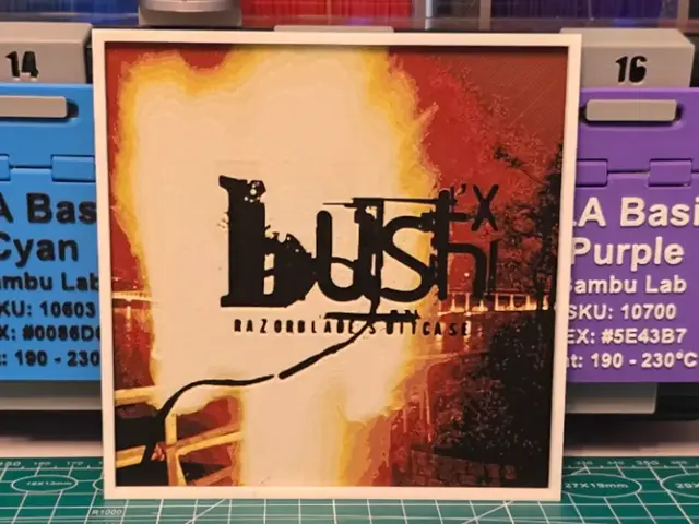 HueForge model: Bush "Razorblade Suitcase" Album - Hueforge Art by Lumpy3D