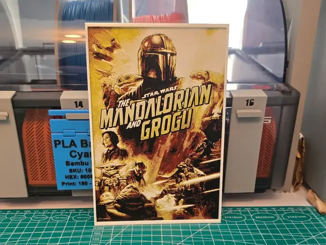 HueForge model: Star Wars: The Mandalorian and Grogu - Hueforge by Lumpy3D