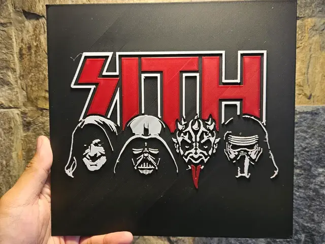 HueForge model: Sith Kiss Poster Star Wars by Loki