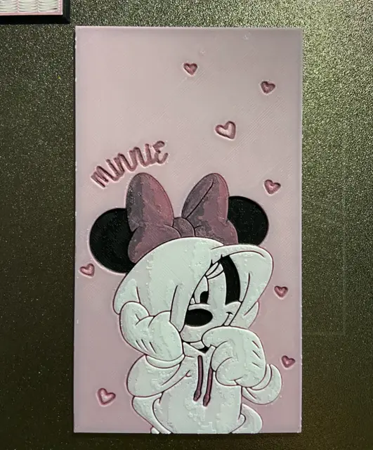 HueForge model: Minnie mouse in her Hoodie by Morganja