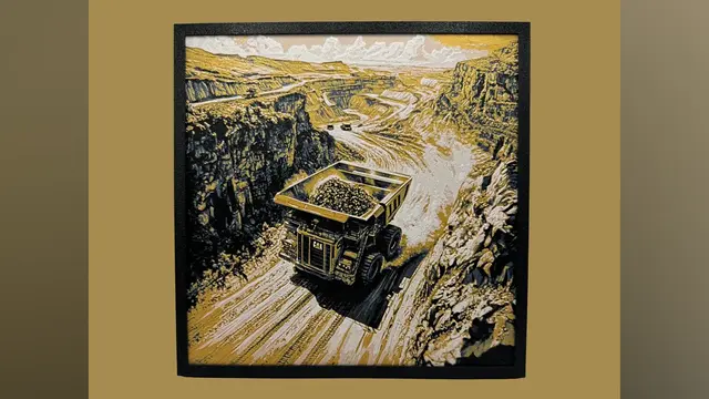 HueForge model: Welcome Pack - Rigid Frame Haul Truck Hueforge by Canadian Gamer