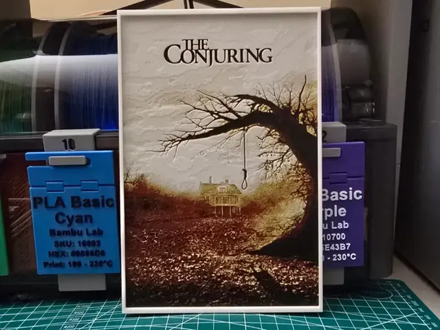 HueForge model: The Conjuring Movie Poster - Hueforge Art by Lumpy3D