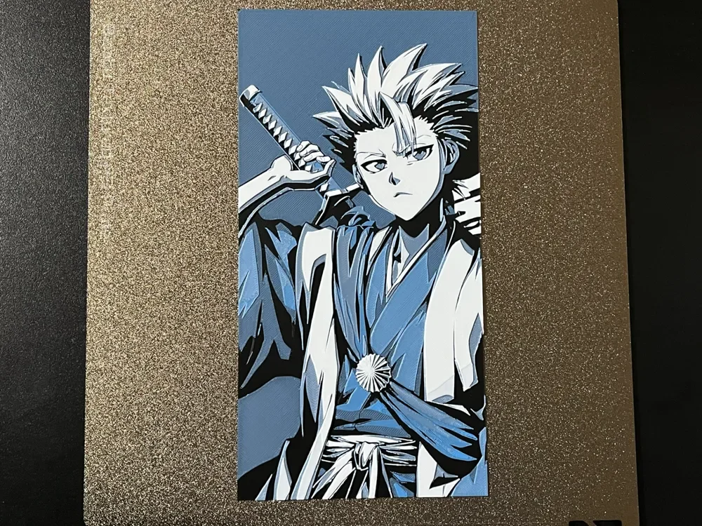 Toshiro Bleach Hueforge by FantasyZ HueForge model: Toshiro Bleach Hueforge by FantasyZ