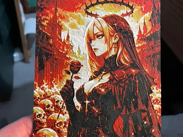 HueForge model: Nun Holding a Rose V1 Hueforge by Advancedtechworldwide