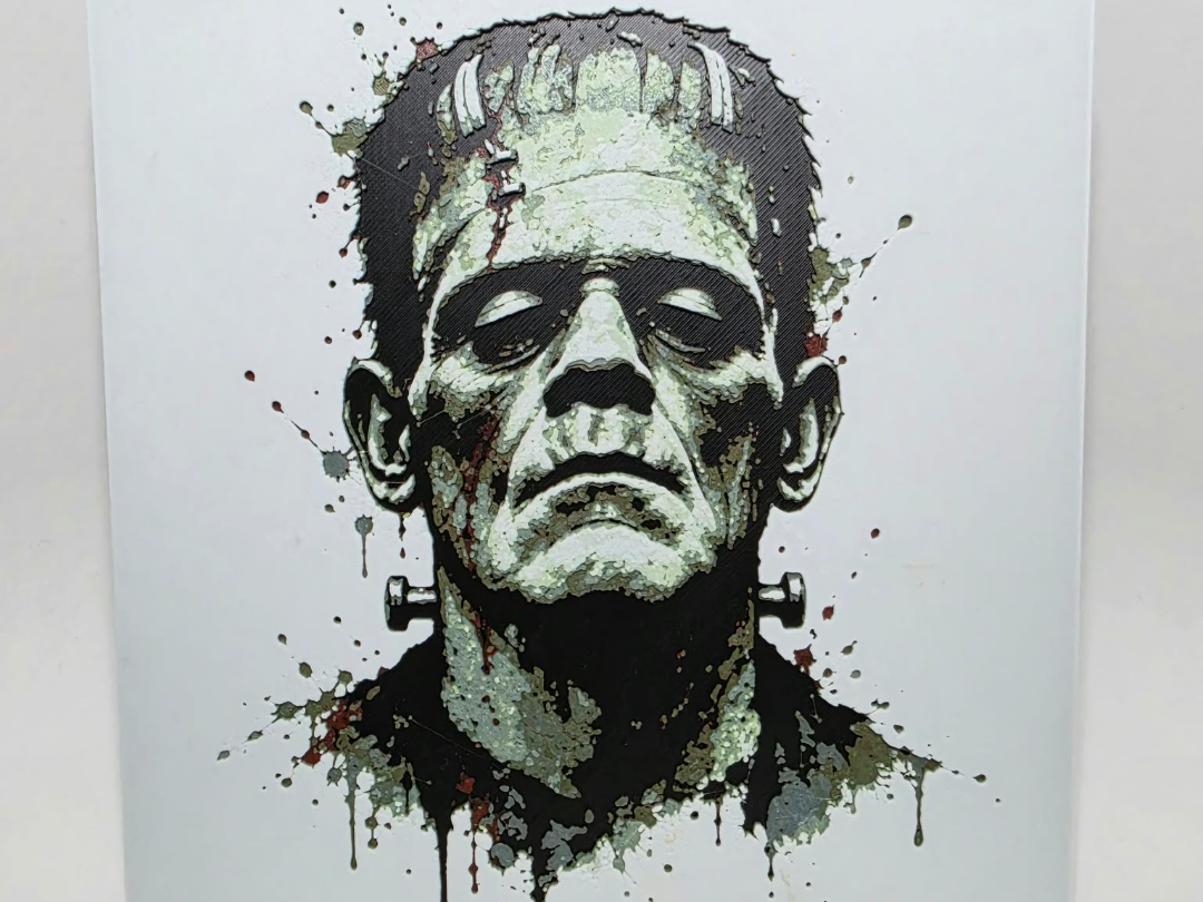 Graffiti Frankenstein's Monster Hueforge by 3Ree Printing HueForge model: Graffiti Frankenstein's Monster Hueforge by 3Ree Printing