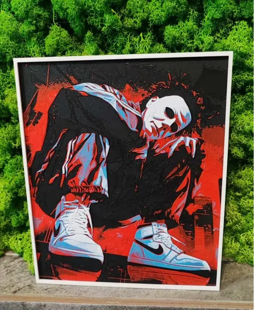 HueForge model: Michael Myers Nike by Garuda3D
