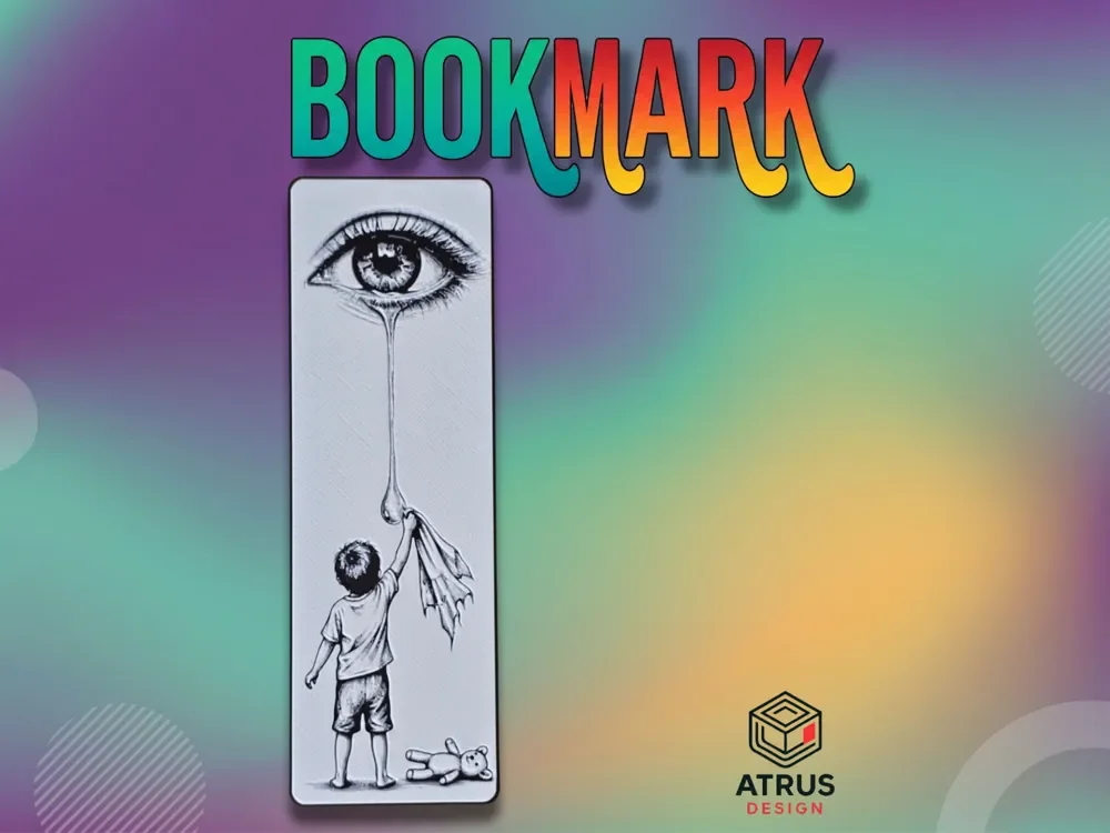 Child Bookmark by Atrus Design HueForge model: Child Bookmark by Atrus Design