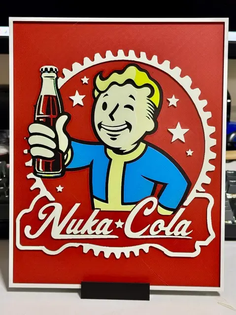 HueForge model: Nuka Cola Sign by Strata Prints