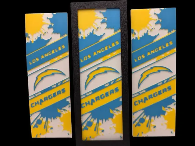 HueForge model: Chargers 50mm x 150mm Bookmark by MythicHue's