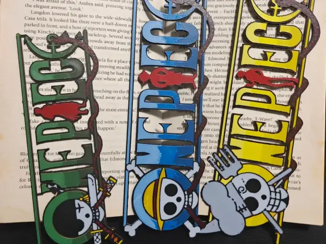 One Piece Bookmark Wall Decoration Logo set