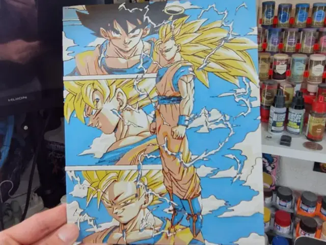 HueForge model: Goku Hueforge - Dragon Ball Z by Dakiren