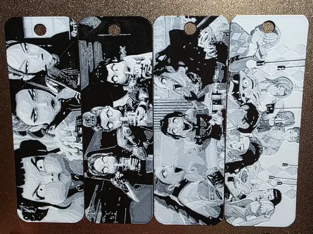 HueForge model: K-Pop Demon Hunter Fan Art Bookmarks 2 color NOAMS by AirMechDesigns