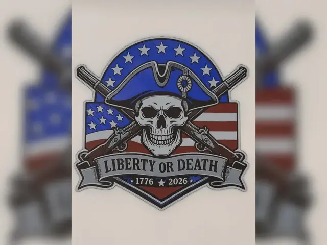 HueForge model: Liberty or Death Skull Badge hueforge print by Thadius