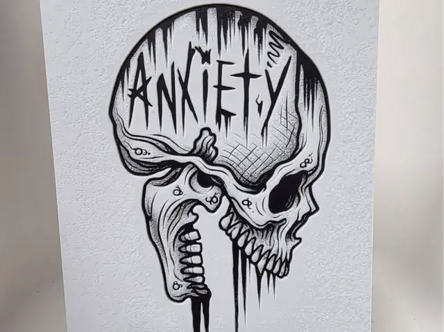HueForge model: Anxiety Hueforge by Morganja