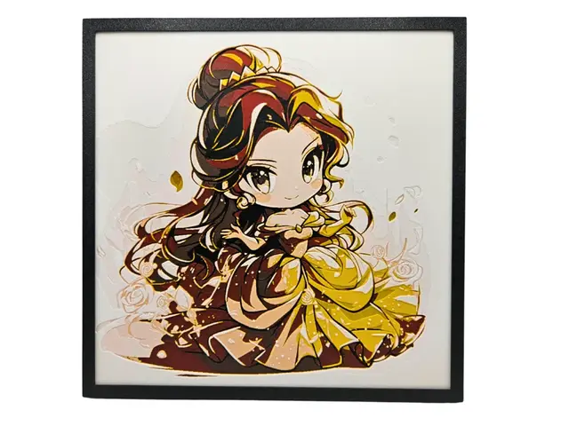 HueForge model: Belle - Chibi Edition by BusyKikiBee