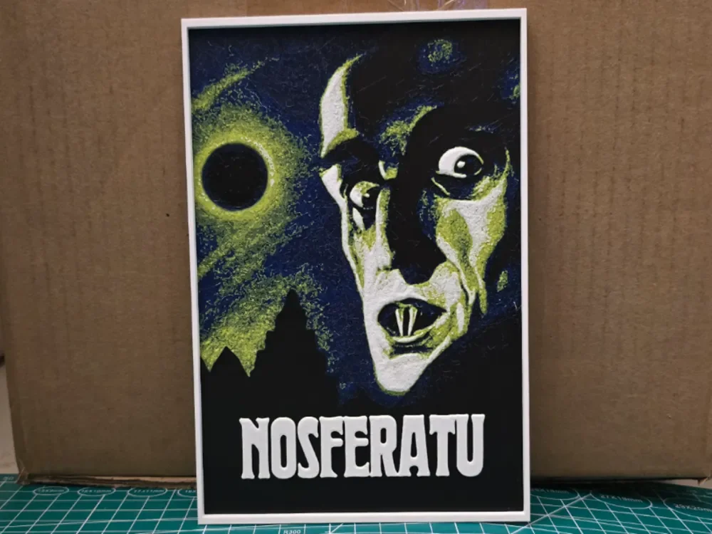 Nosferatu Movie Poster - Hueforge Art by Lumpy3D HueForge model: Nosferatu Movie Poster - Hueforge Art by Lumpy3D