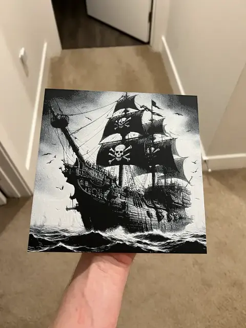 HueForge model: Pirate Ship 2 Art Hueforge by RP47 Designs