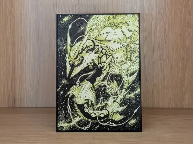 HueForge model: Mega Rayquaza Hueforge & Frame by Nextopia