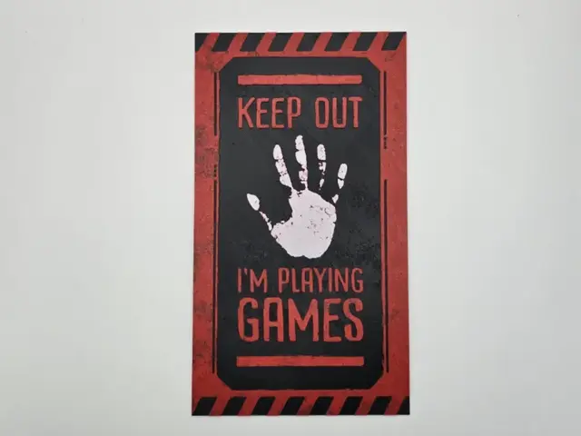 HueForge model: keep out i'm playing games by Kactus Fpv