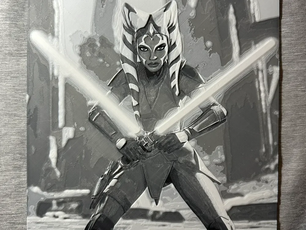 Ahsoka Tano Hueforge by Hey Ben HueForge model: Ahsoka Tano Hueforge by Hey Ben