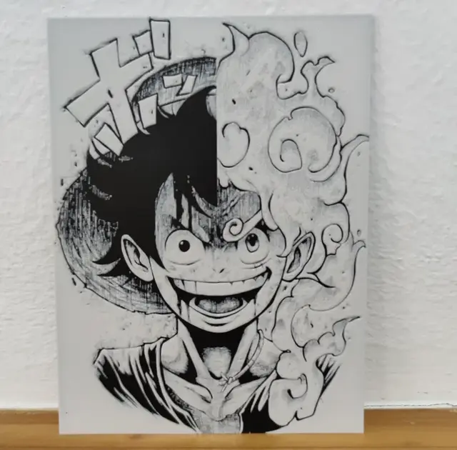 HueForge model: Hueforge Luffy two faces by Litolunar