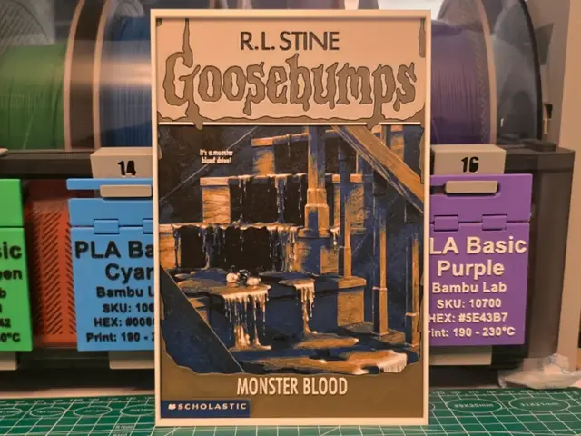 HueForge model: Goosebumps: Monster Blood Book Poster - Hueforge by Lumpy3D