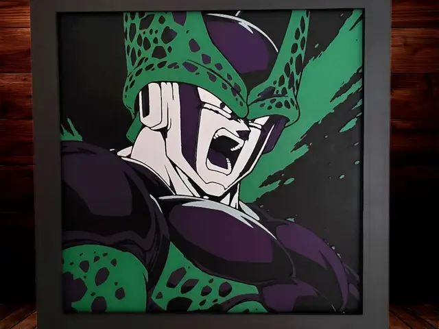 HueForge model: Perfect Cell - Dragon Ball Z by Side Quest Hues