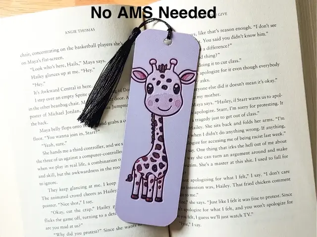 HueForge model: Cartoon GiraffeBookmark, Hueforge by Dame Jo