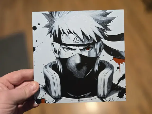 HueForge model: Graffiti Kakashi Hueforge by 3Ree Printing