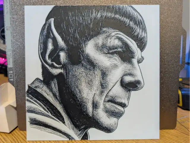 HueForge model: Spock portrait - hueforge by 3dGlow