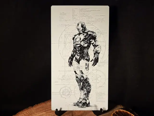 HueForge model: Ironman - Marvel inspired - hueforge 110x200mm by EternalDesigns3D