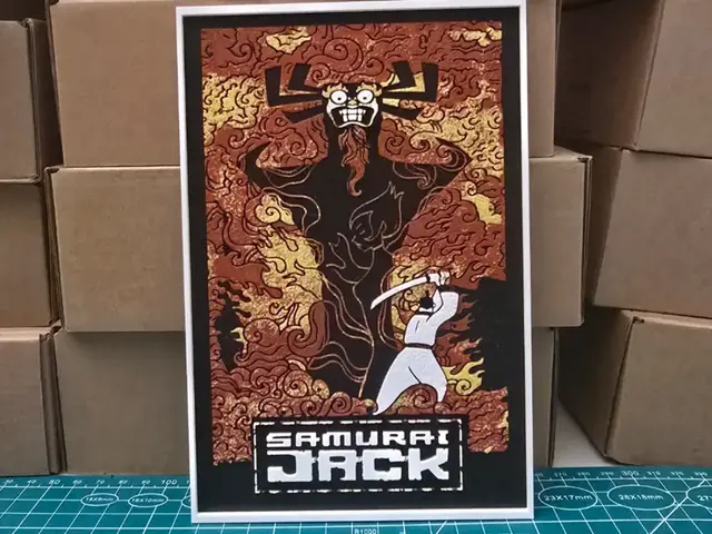 HueForge model: Samurai Jack Poster - Hueforge Art by Lumpy3D