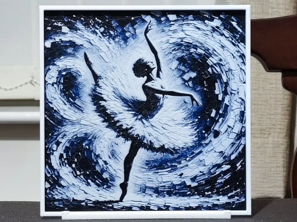 Dancer Impasto (3) - HueForge 3 Color by BoDad HueForge model: Dancer Impasto (3) - HueForge 3 Color by BoDad