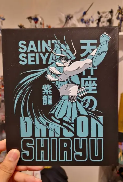 HueForge model: Saint Seiya - Shiryu Dragon Hueforge by Dakiren