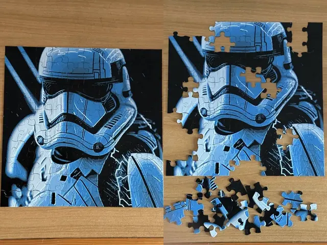 HueForge model: Star Wars Puzzle Jigsaw Stormtrooper by enricoRE