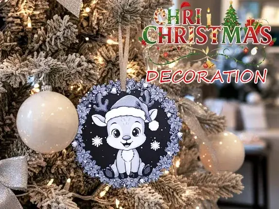 HueForge model: Baby Reindeer Deer Cervo Christmas Decoration Tree by Danz