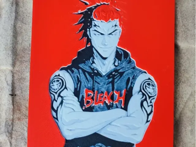 HueForge model: Abarai Renji - Bleach by Garuda3D