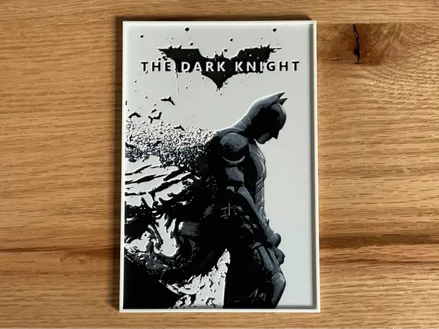 HueForge model: The Dark Knight (2008) Hueforge Movie Poster by NiiON