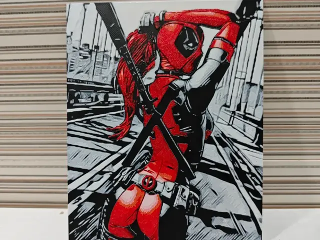 HueForge model: DeadPool's Woman Hueforge by Litolunar