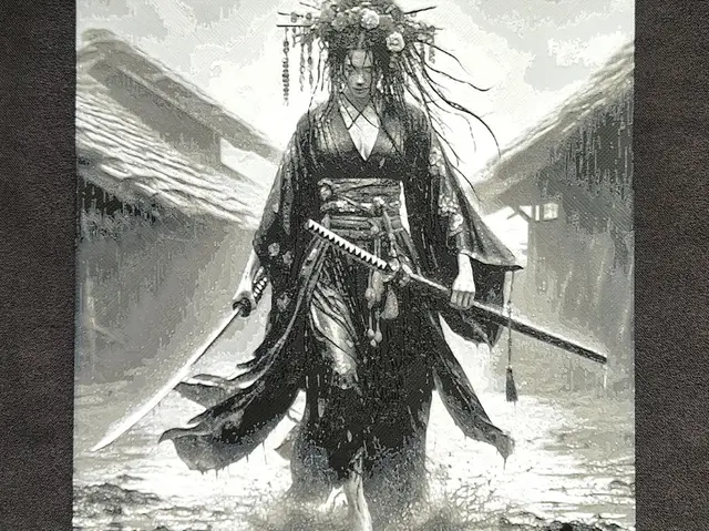 HueForge model: Samurai girl XI. HueForge by fD.667