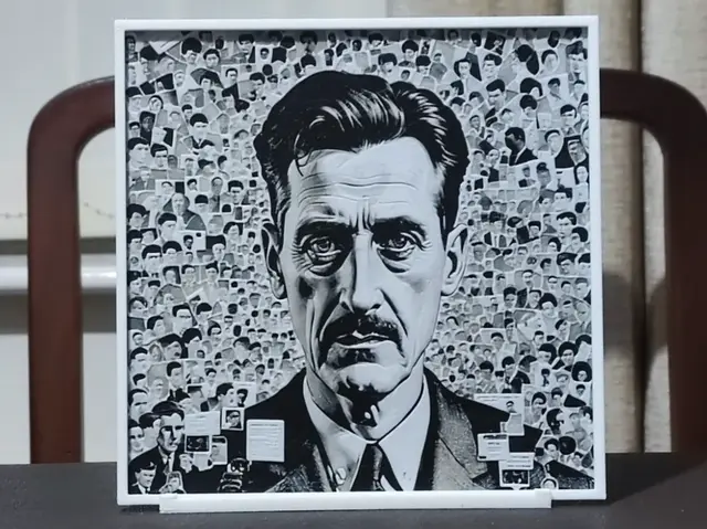 HueForge model: George Orwell (1903-1950) - HueForge 3 Color by BoDad