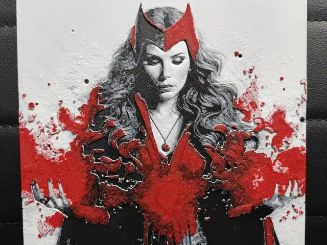 HueForge model: Scarlet Witch by TheHueforgeLady