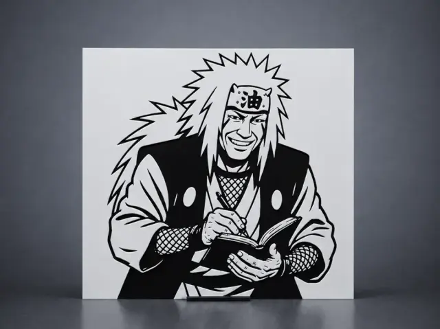 HueForge model: Lineart Jiraiya by Aleksandr
