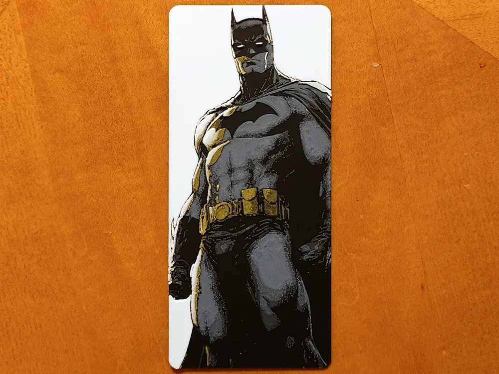 Batman Bookmark - Hueforge by Sarge HueForge model: Batman Bookmark - Hueforge by Sarge