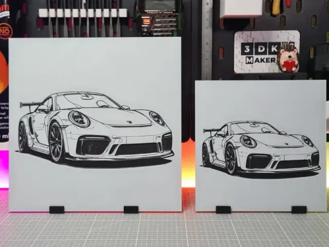 Porsche - Hueforge - 3 Colors