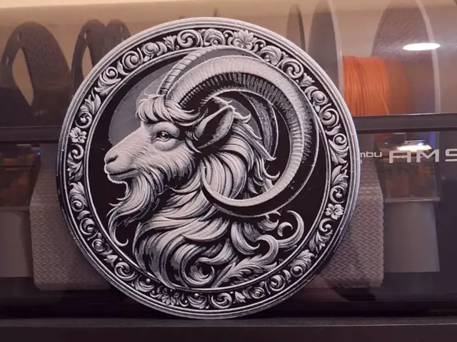 HueForge model: Capricorn- Zodiac sign - Hueforge - 2 colours by 3dGlow