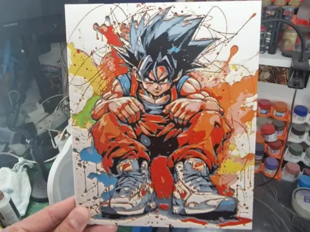 HueForge model: Goku Street Art - Dragon Ball Hueforge by Dakiren