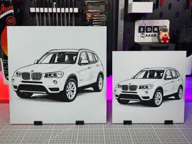 HueForge model: BMW X3 F25 - Hueforge - 3 Colors by Montoya Maker